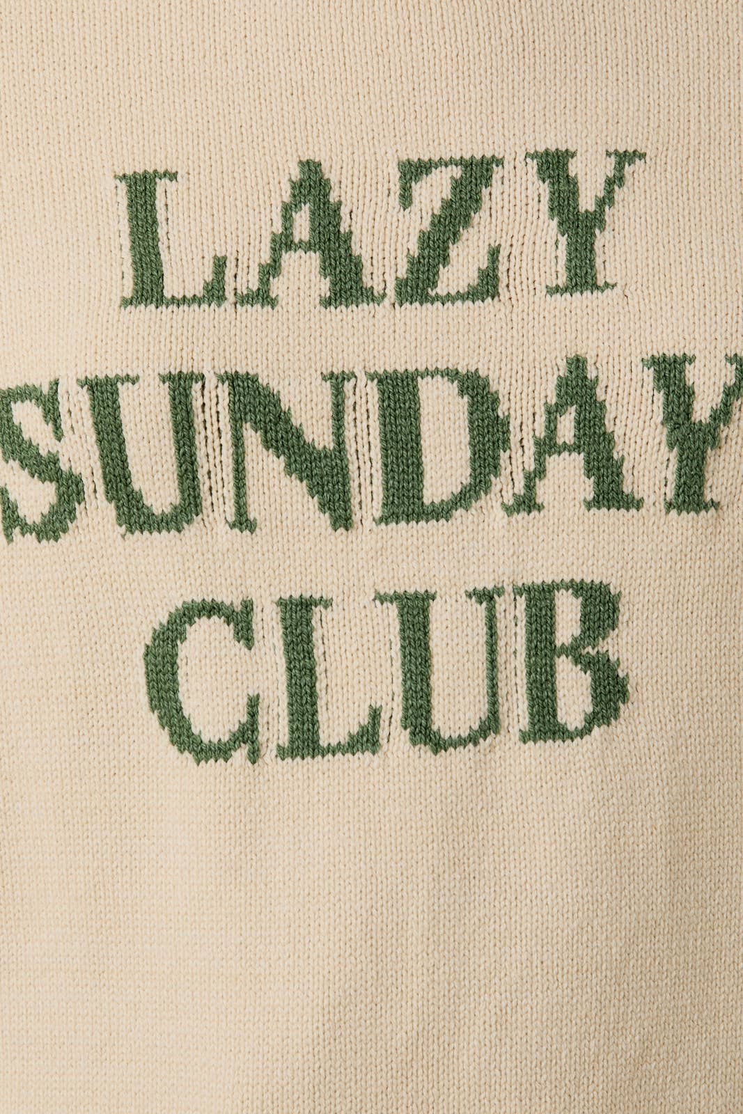 "Lazy Sunday Club" Sweater