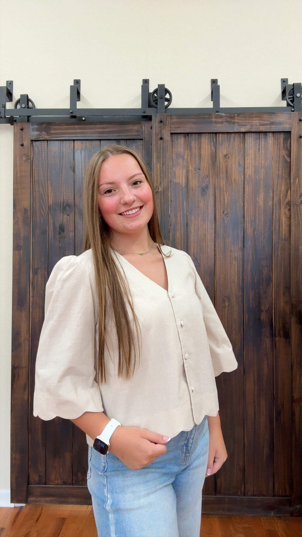 Sadie Linen Blouse | Oatmeal