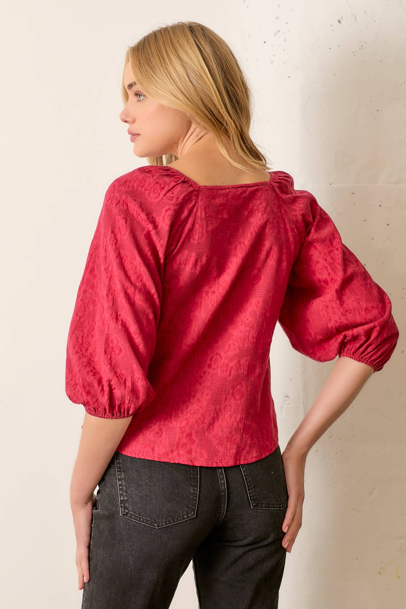 Penny Blouse | Crimson