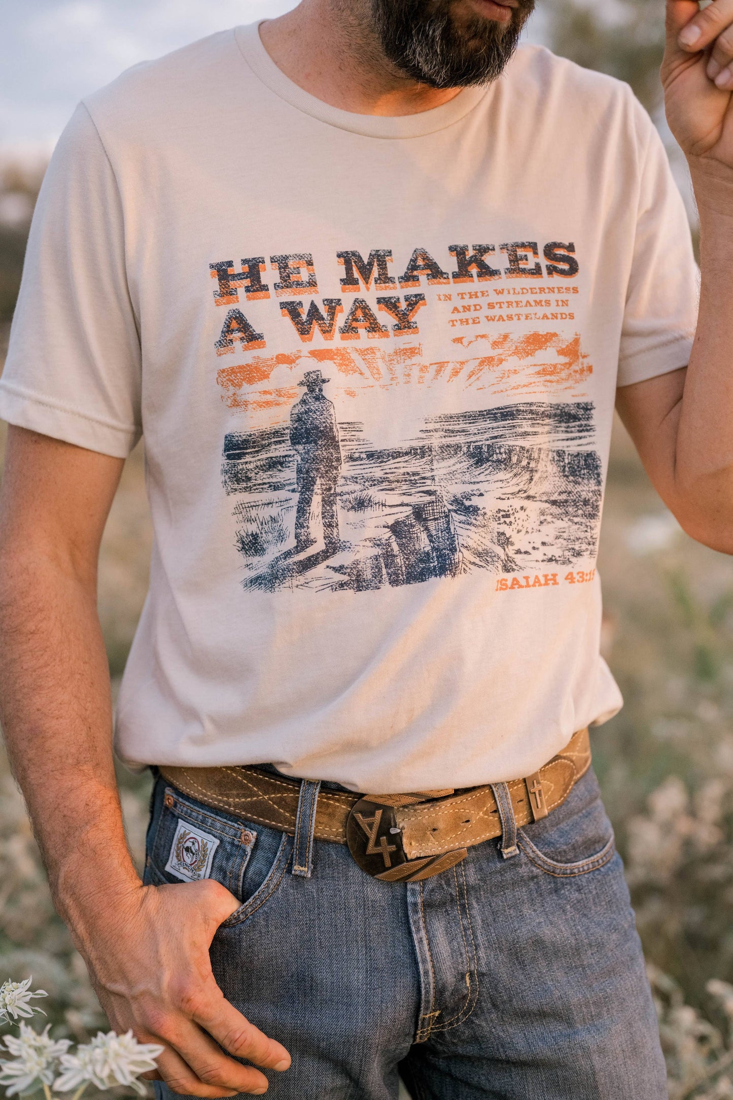 He Makes A Way Tee - Mens | Christian Tee