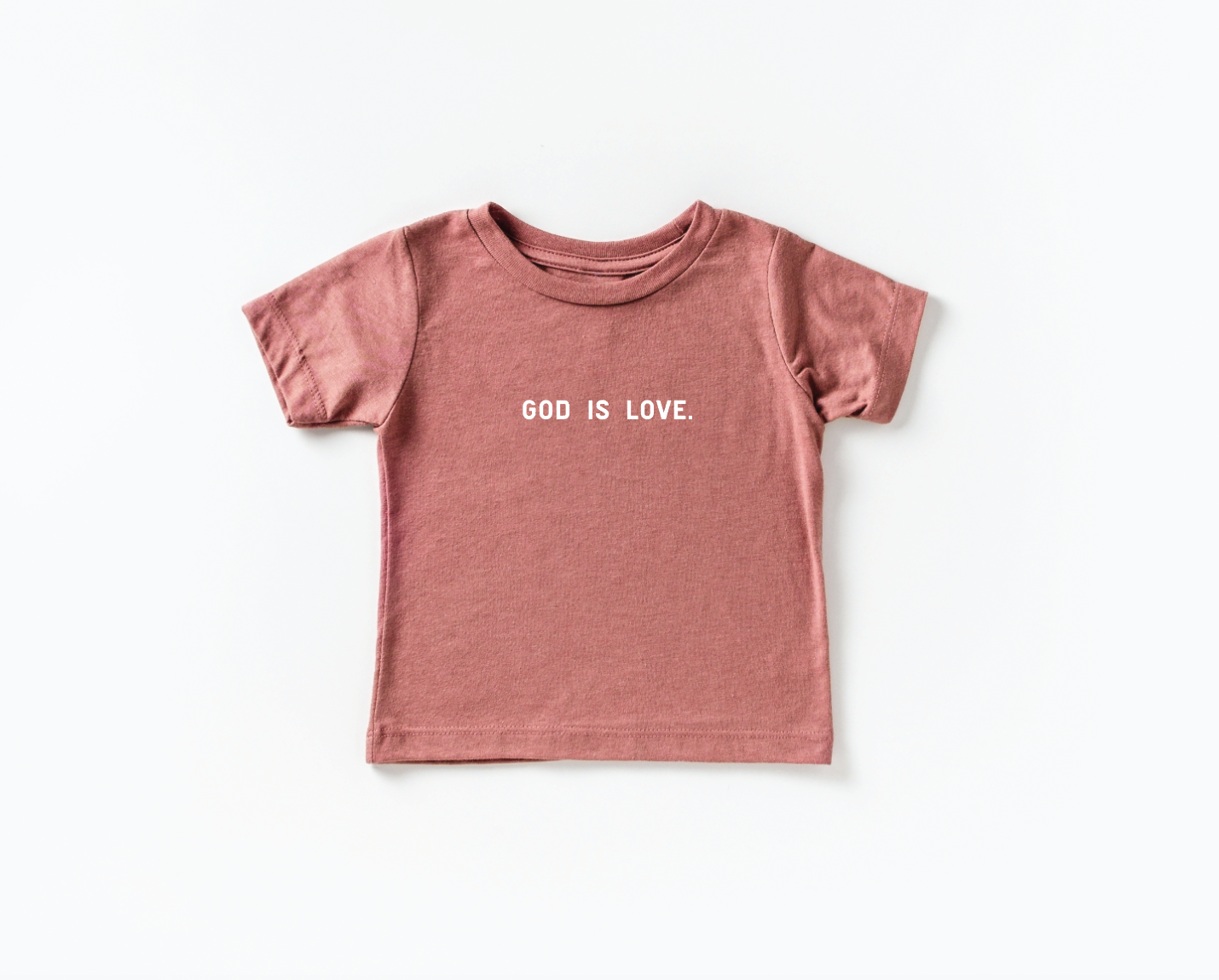 God is Love - Mauve Toddler Tee