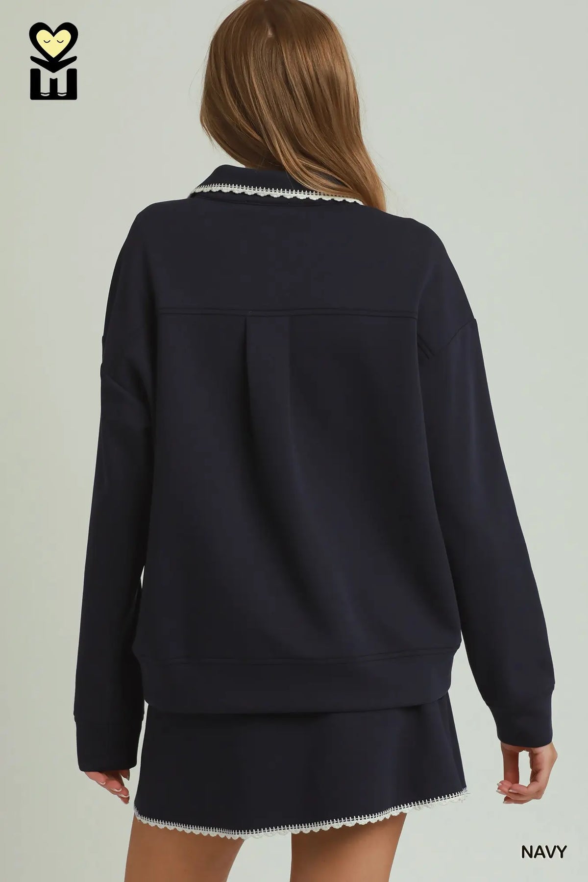 Allison Athletic Pullover | Navy