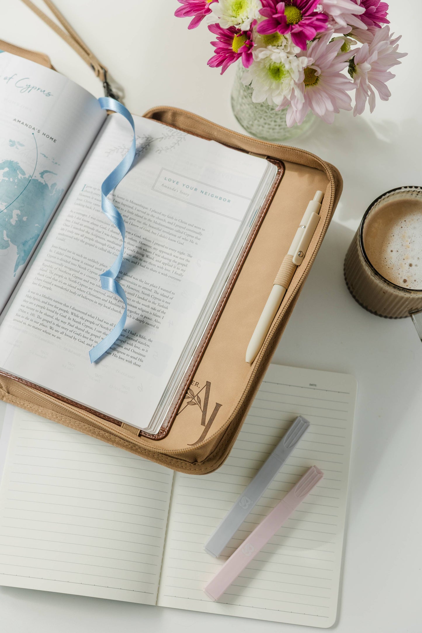 Floral Wreath Bible Case