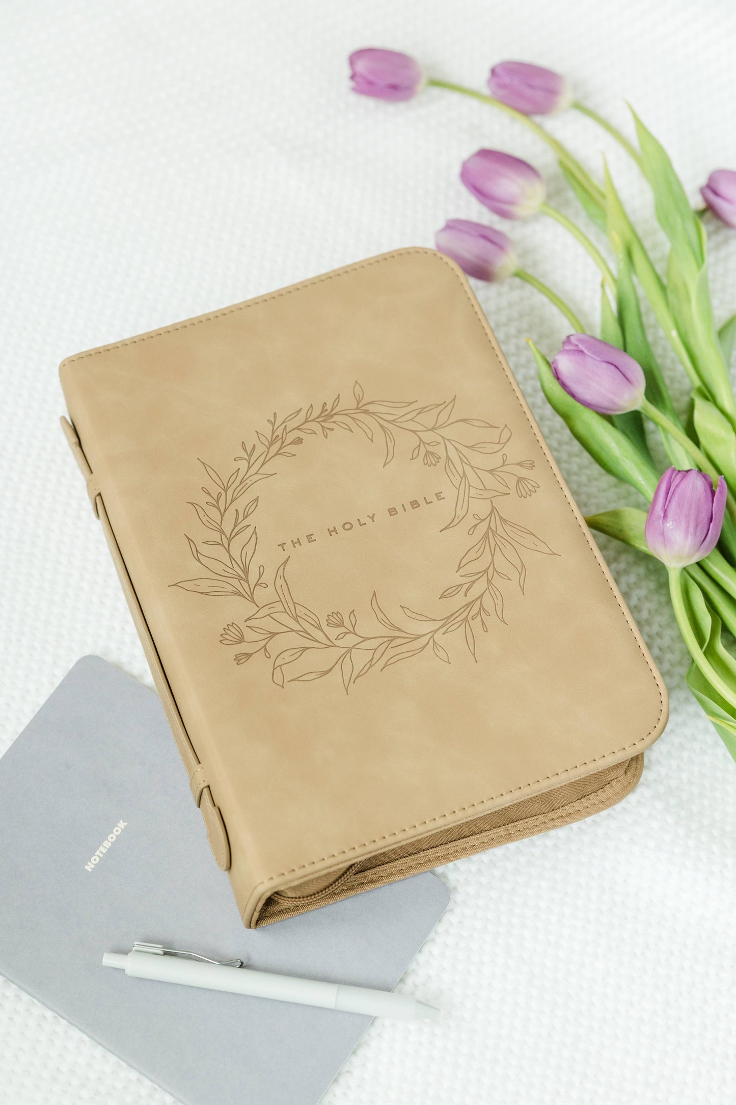 Floral Wreath Bible Case