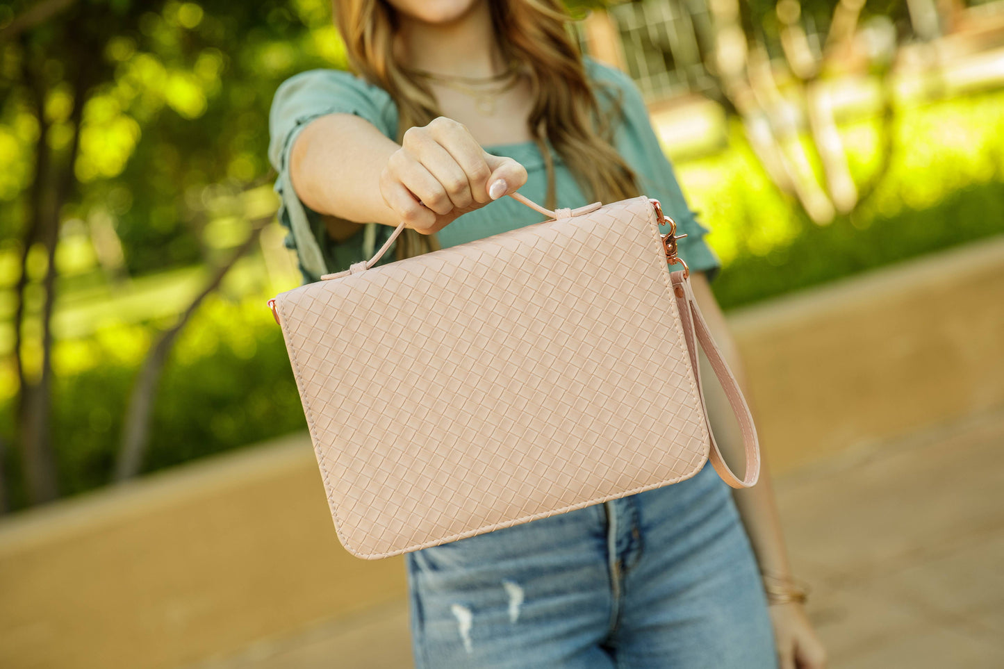 Blush Weave Bible Cover