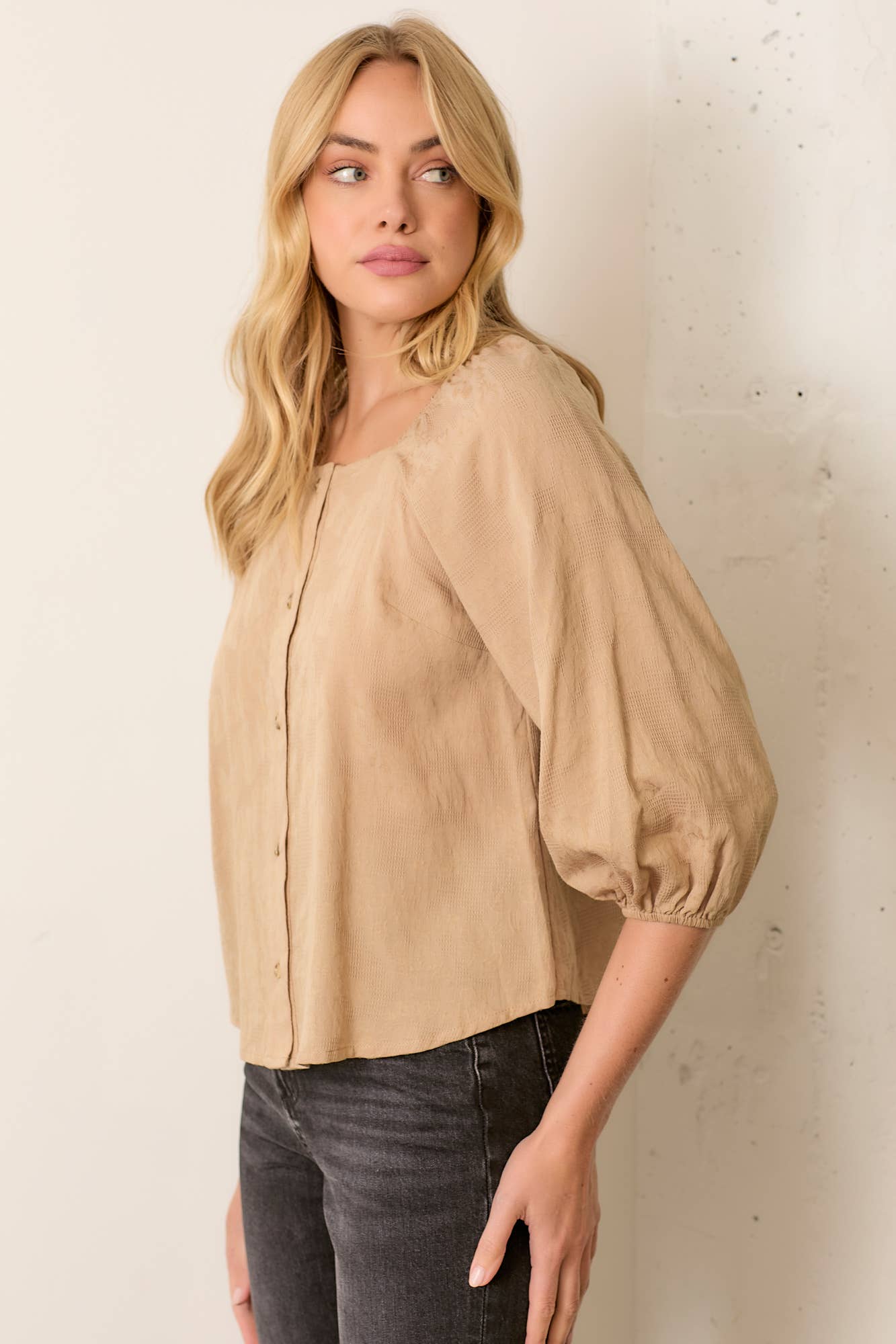 Penny Blouse | Taupe