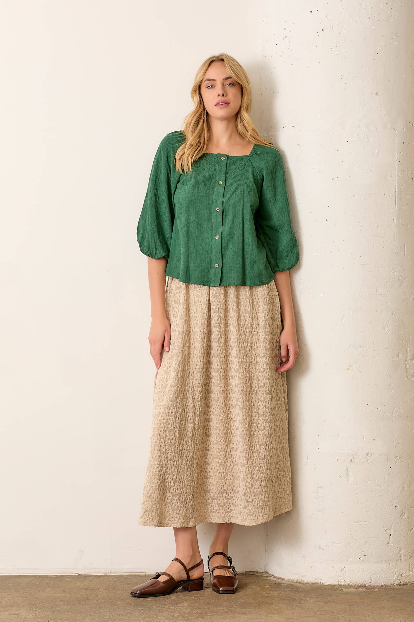 Penny Blouse | Forest Green