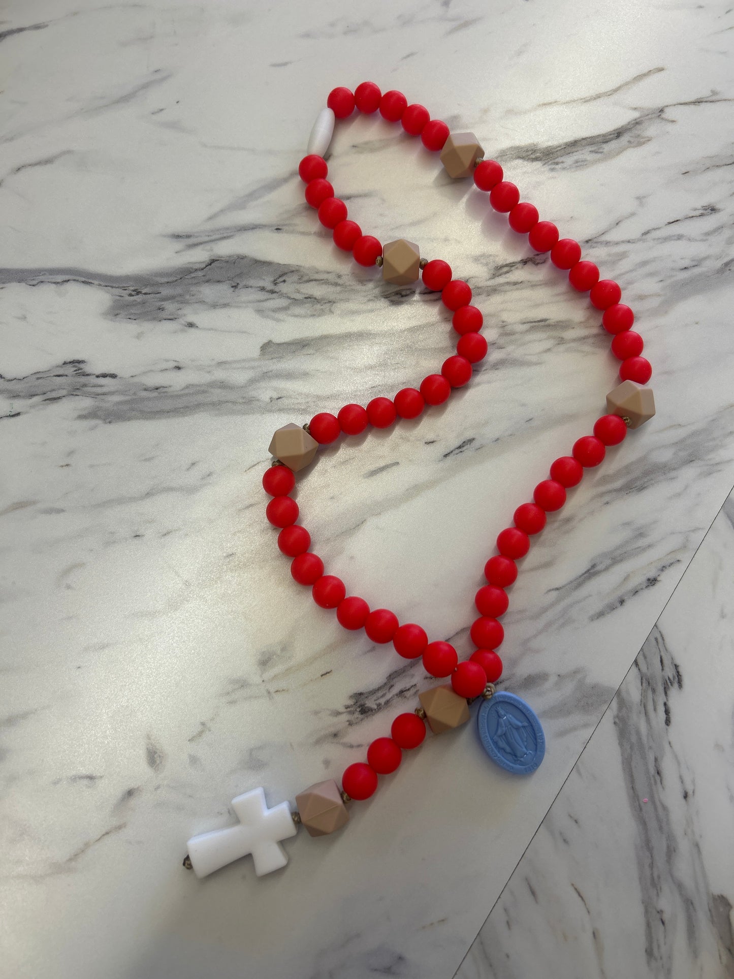 Baby Rosary | Electric Red