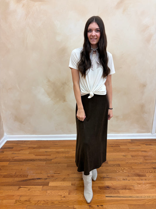 Magnolia Knit Skirt | Brown