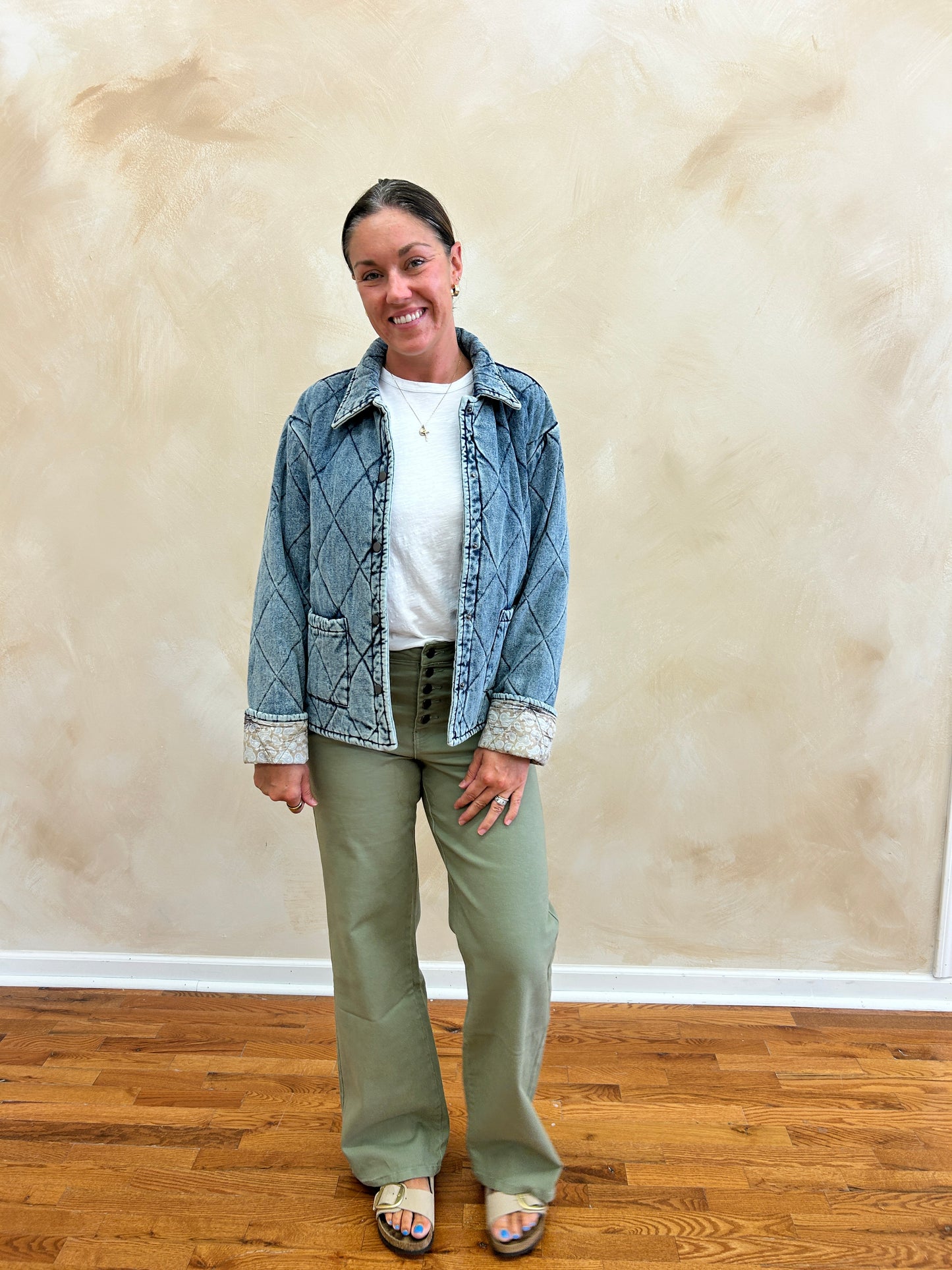 Button-up Denim | Olive