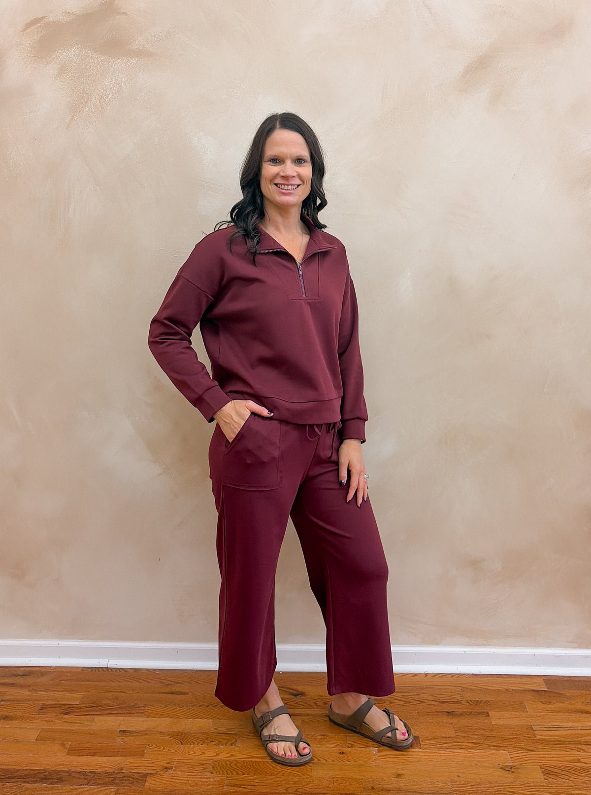 Brooklyn Pullover | Maroon