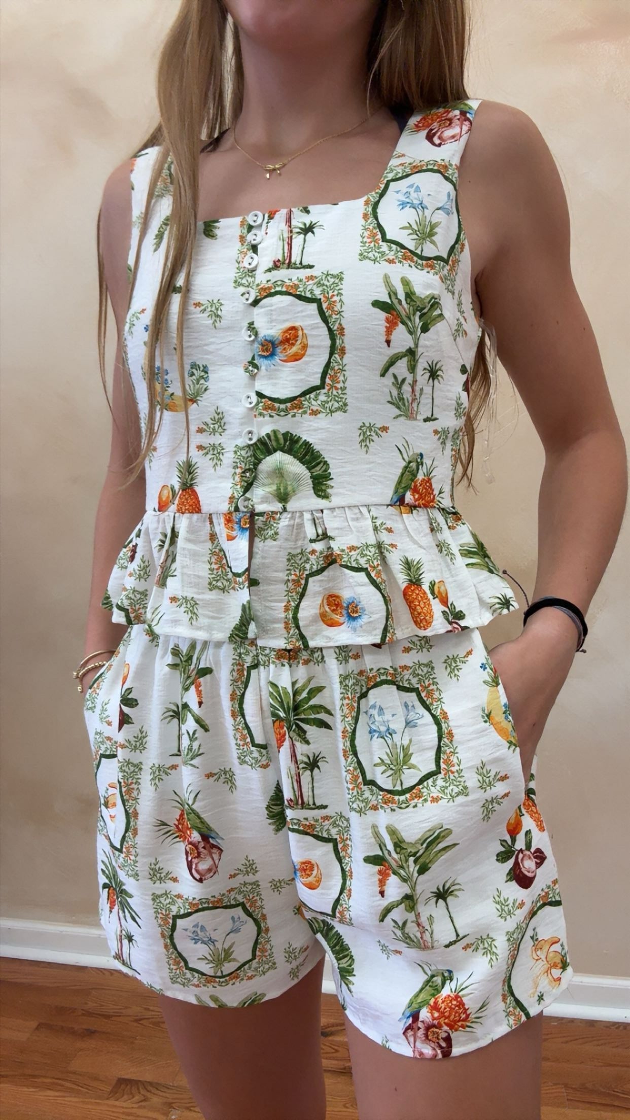 Tropical Lined Shorts