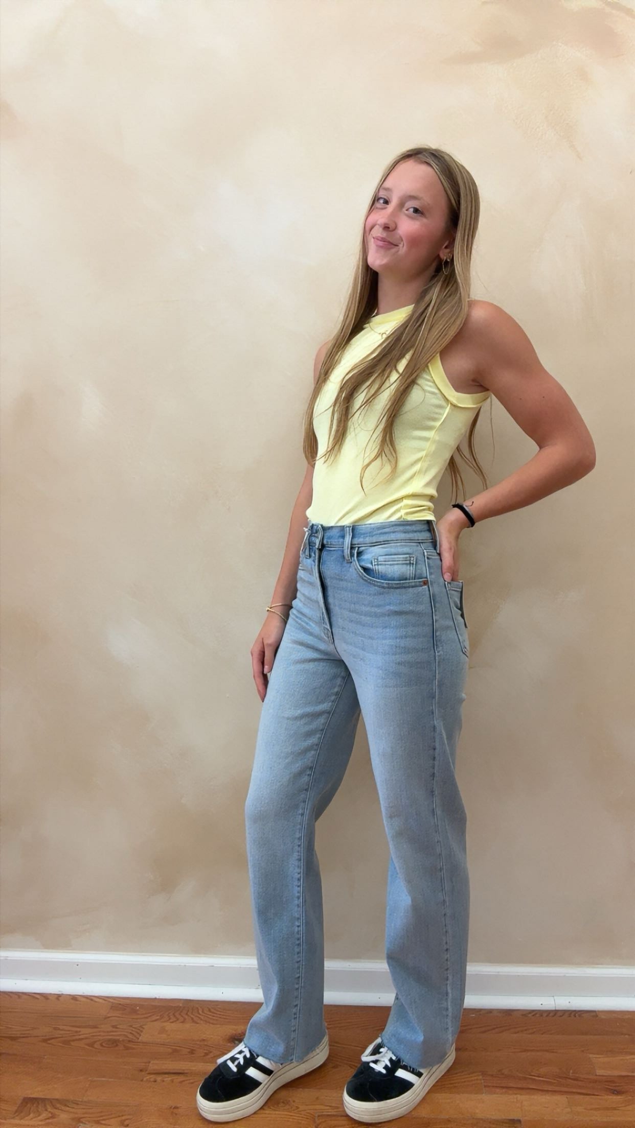 Super High Rise Dad Jean | Light Wash