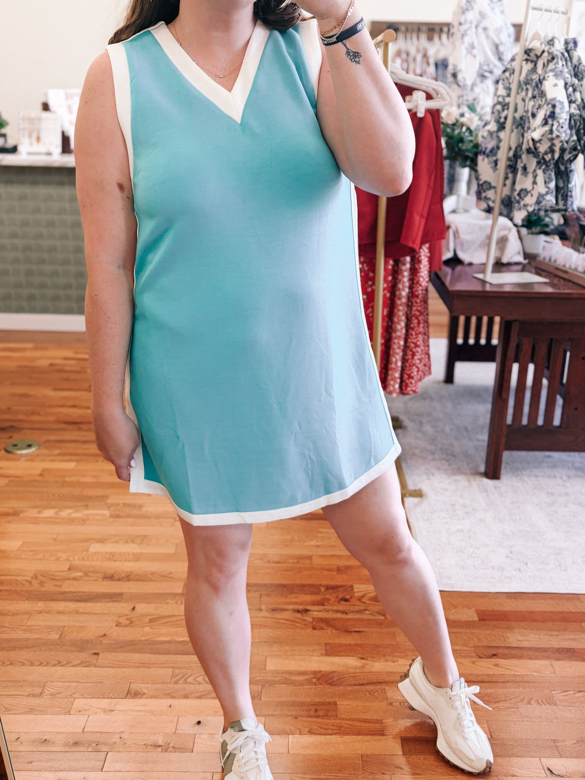 Ashley Athletic Dress | Sky Blue