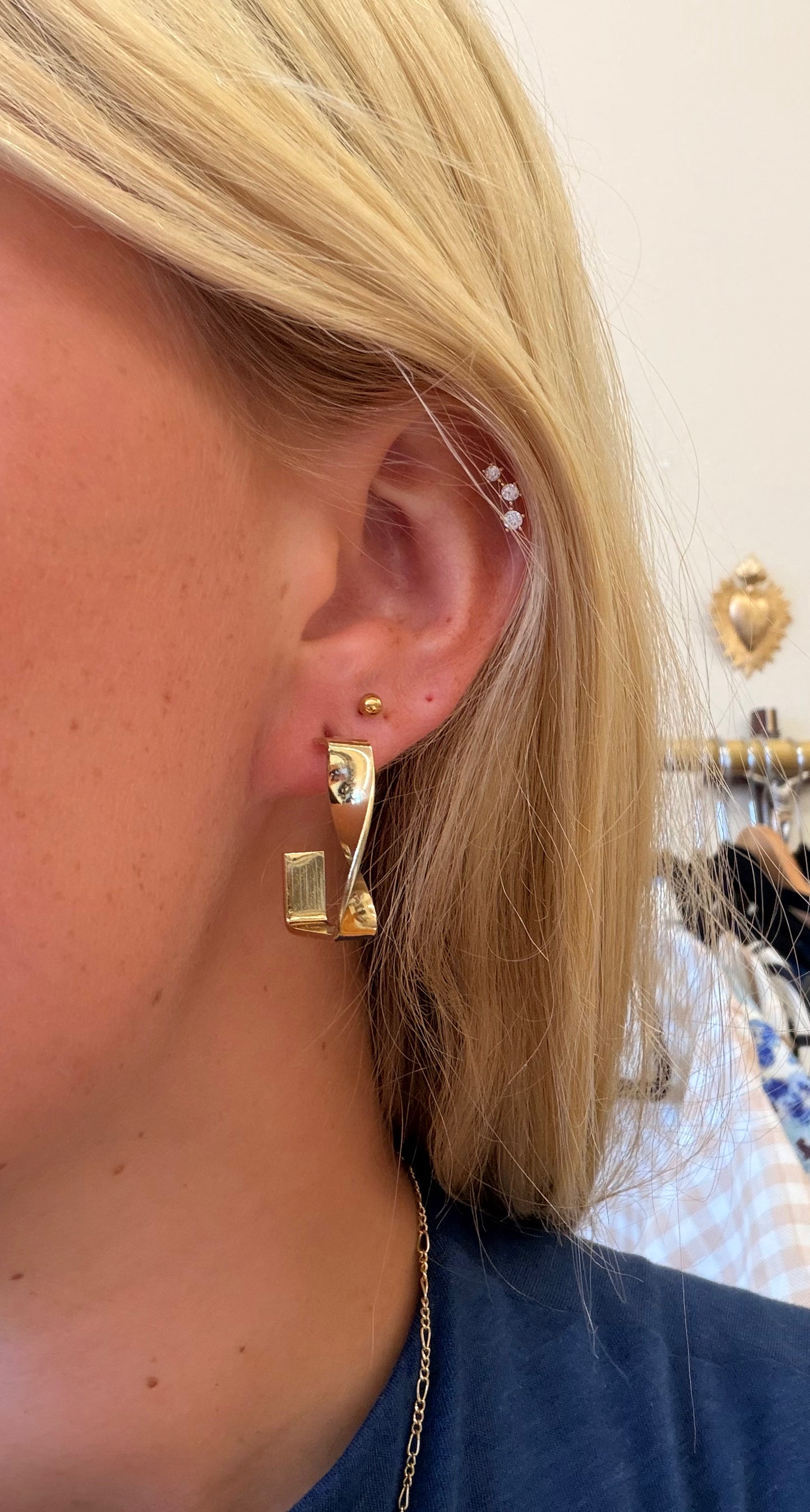 Gold Twist Rectangle