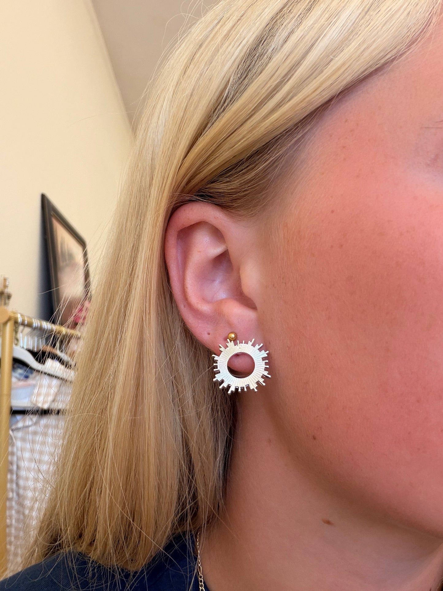 Silver Circle Studs