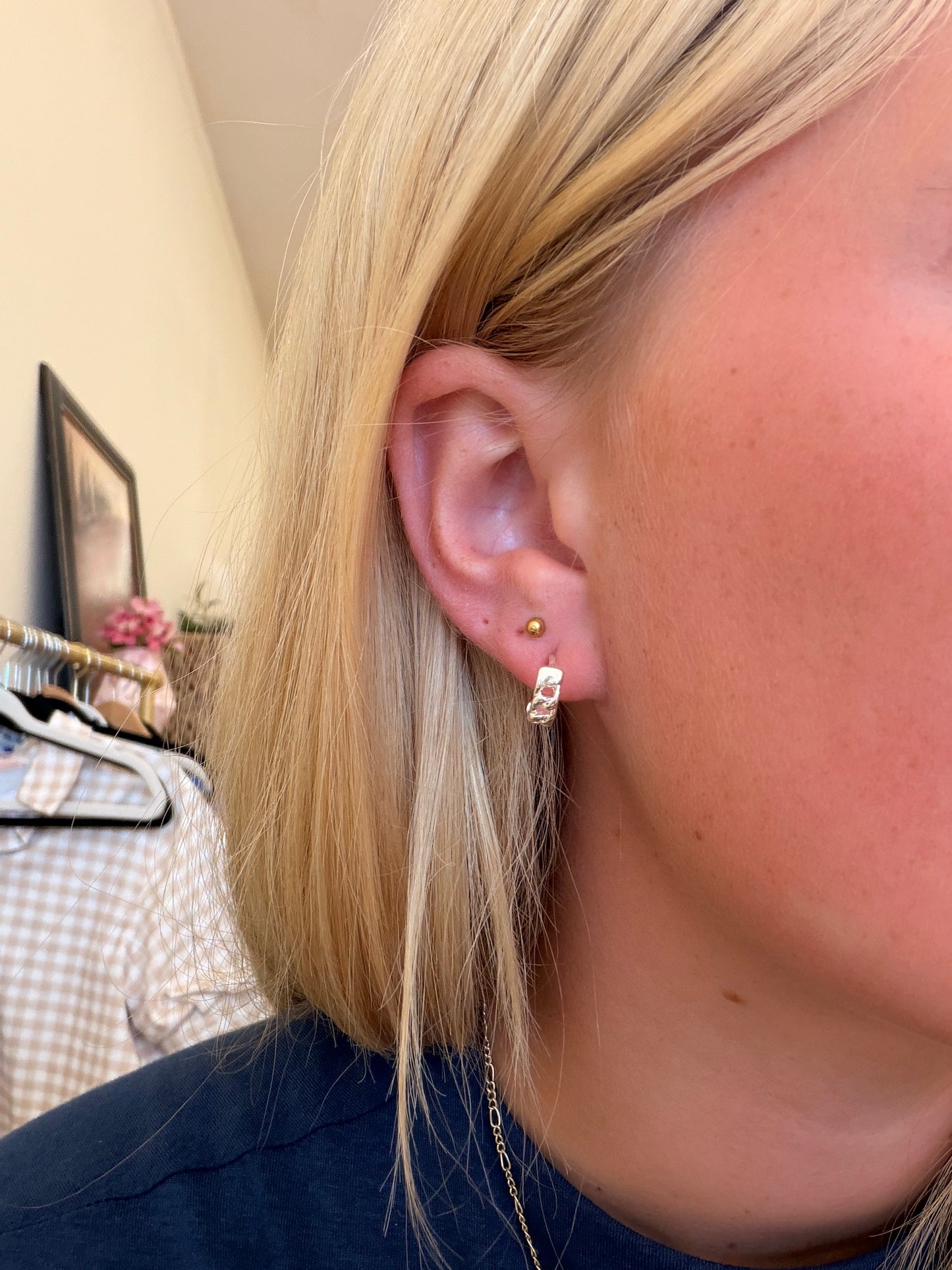 Small Silver Hoops