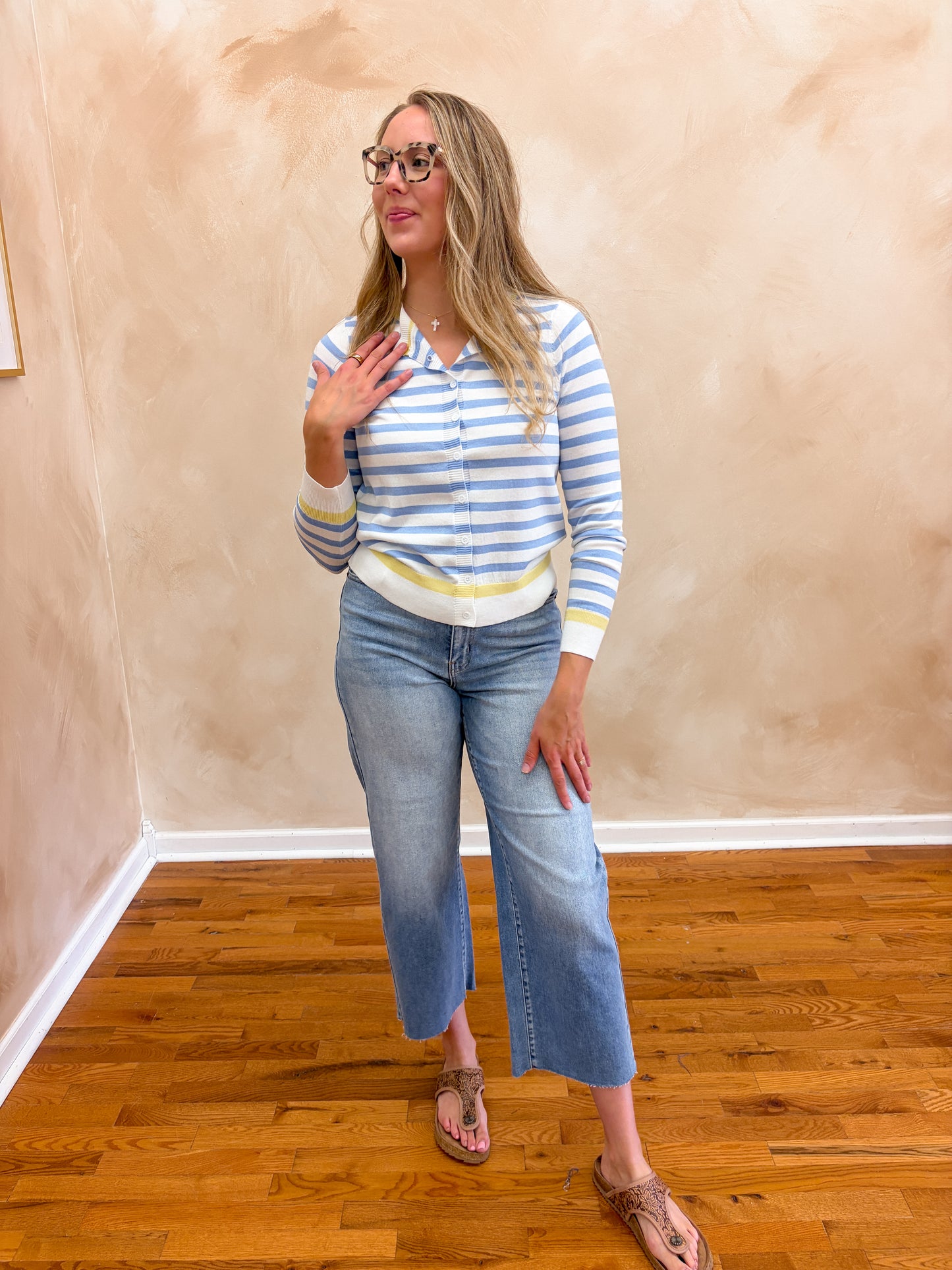 Emma Striped Cardigan