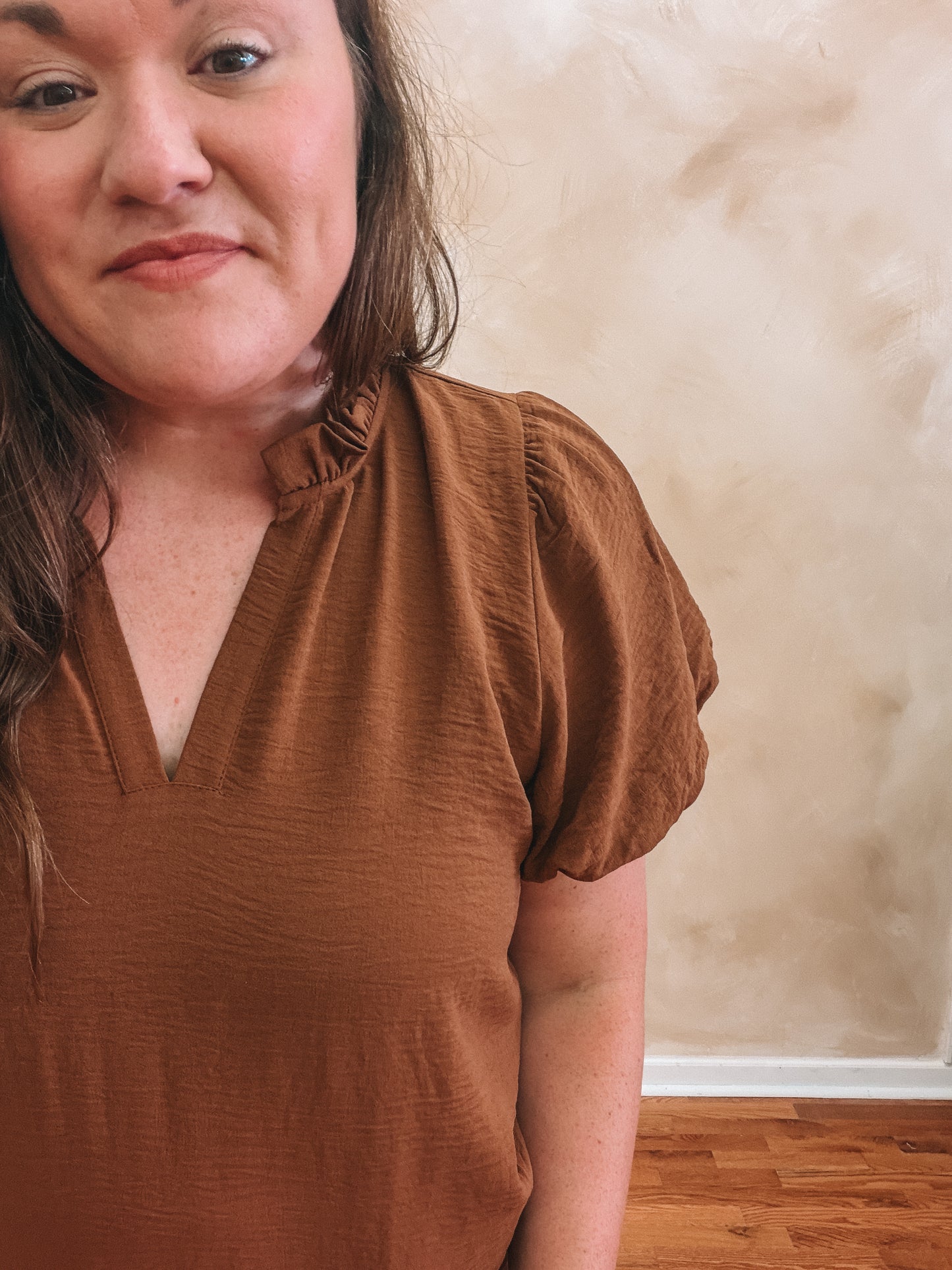 Riley Camel Blouse