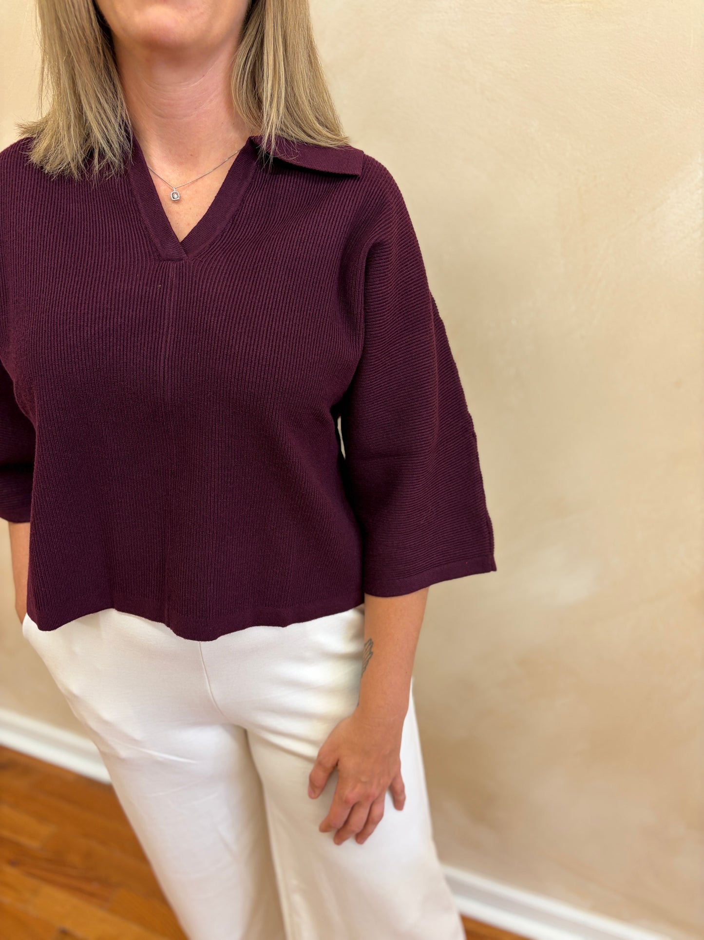 Wrenley Sweater | Merlot