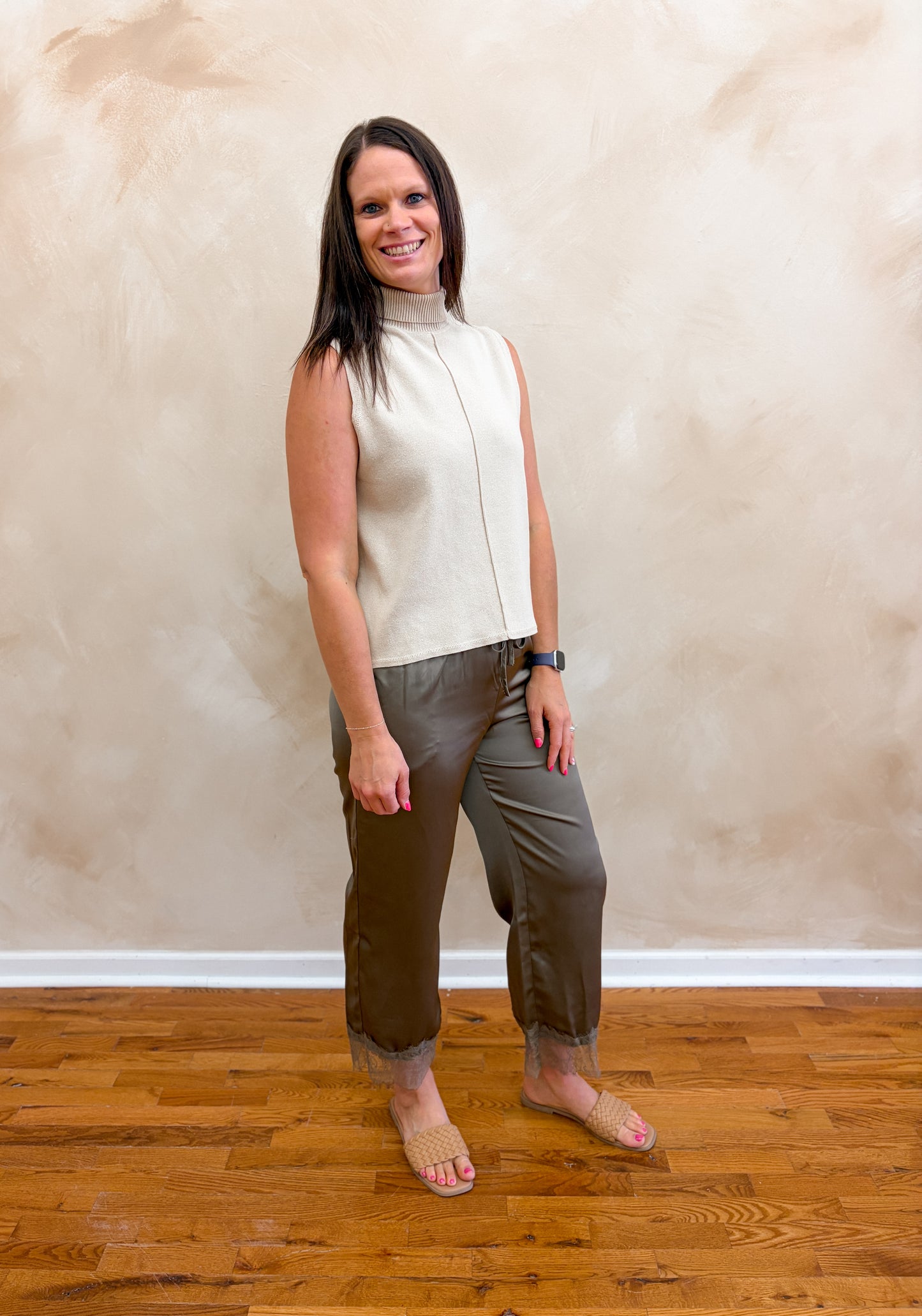 Rosemary Sweater Top | Ecru