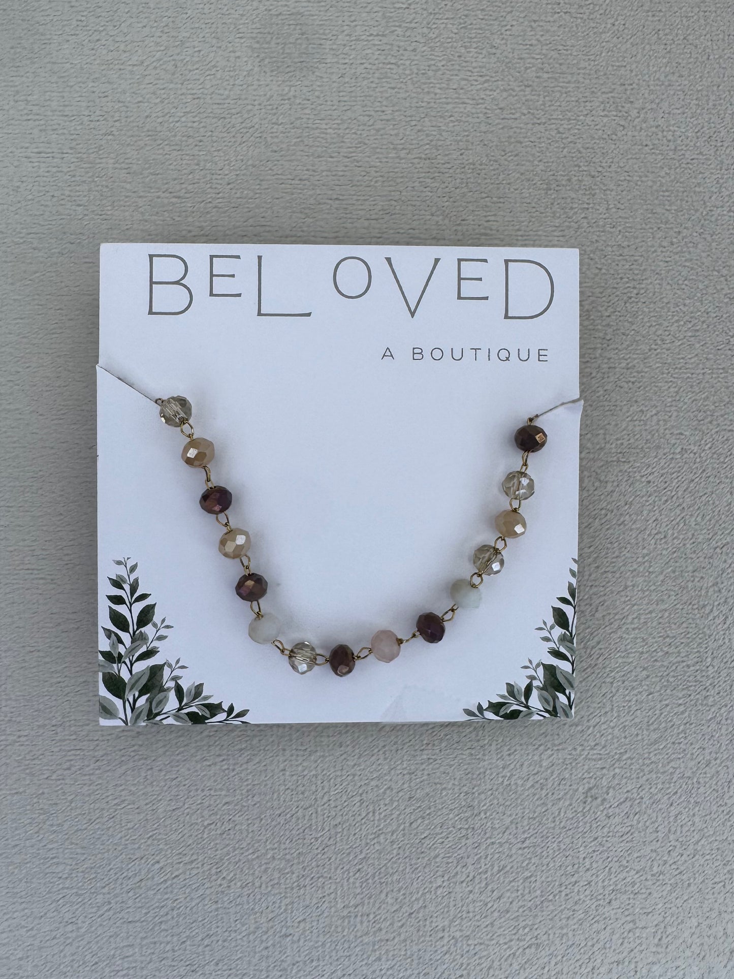 Neutral Beaded Necklace