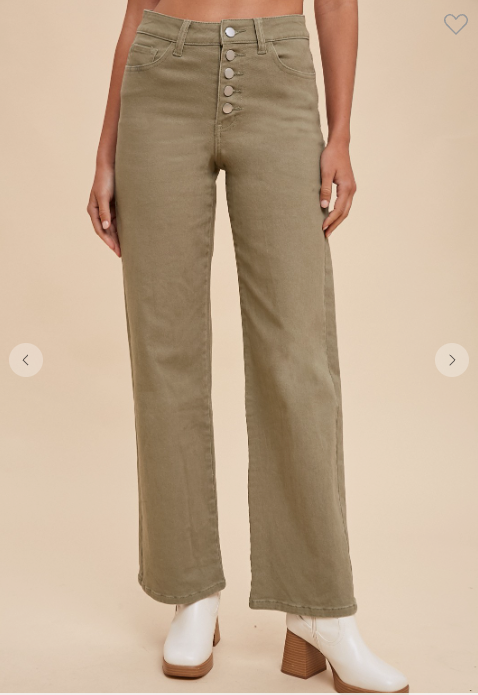 Button-up Denim | Olive