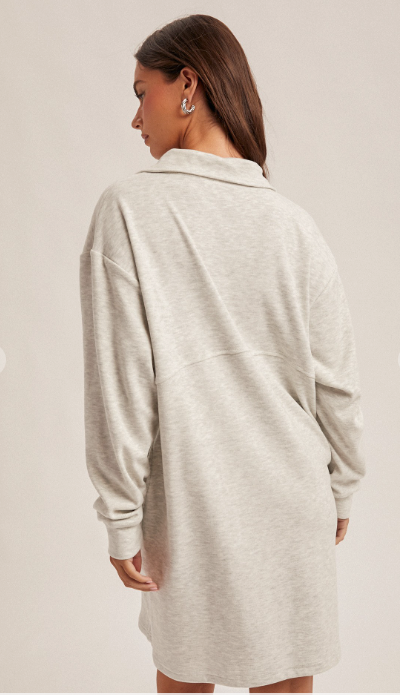 Betsy Sweatshirt Dress | Heather Gray