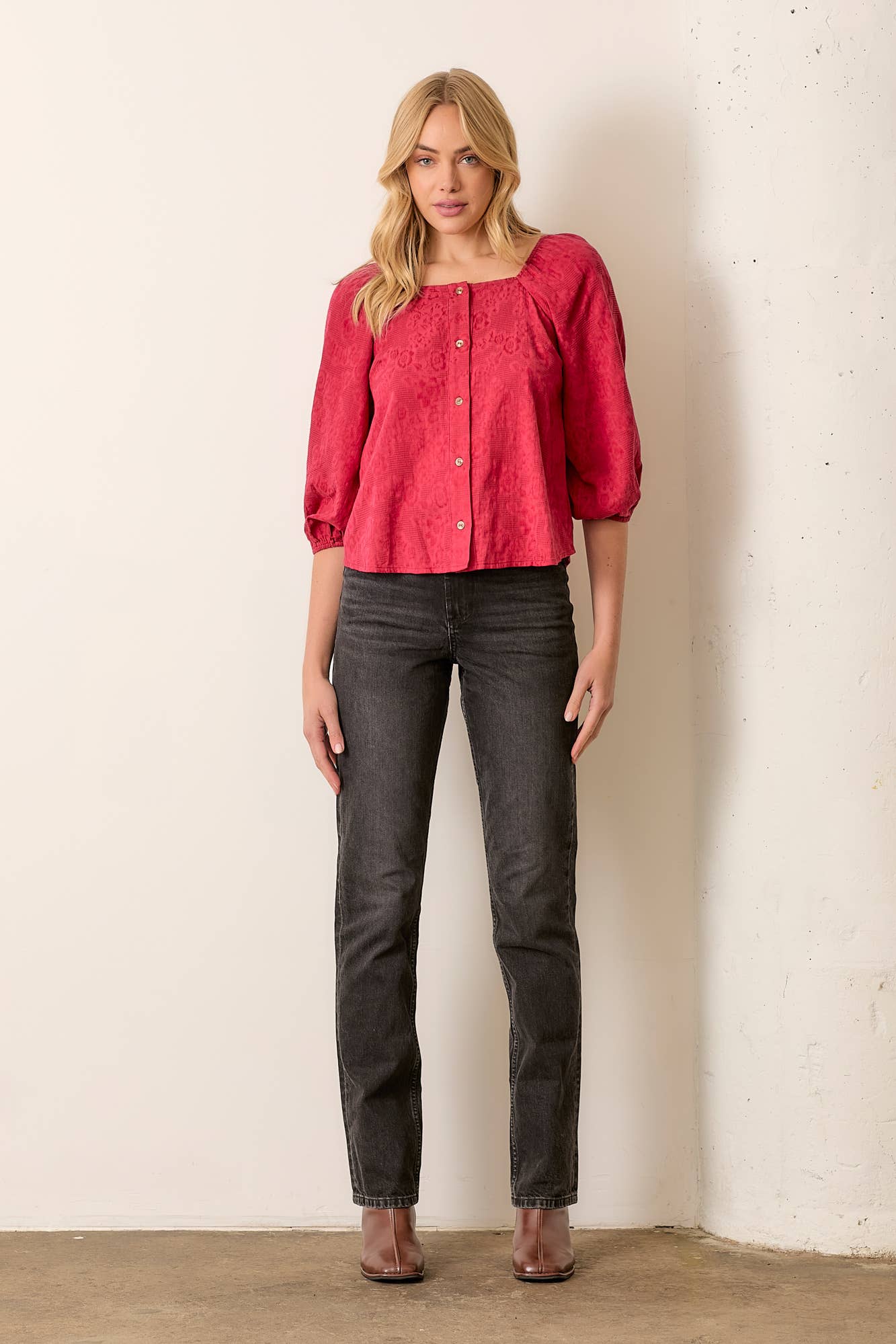 Penny Blouse | Crimson