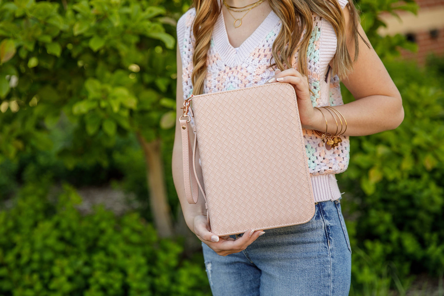 Blush Weave Bible Cover