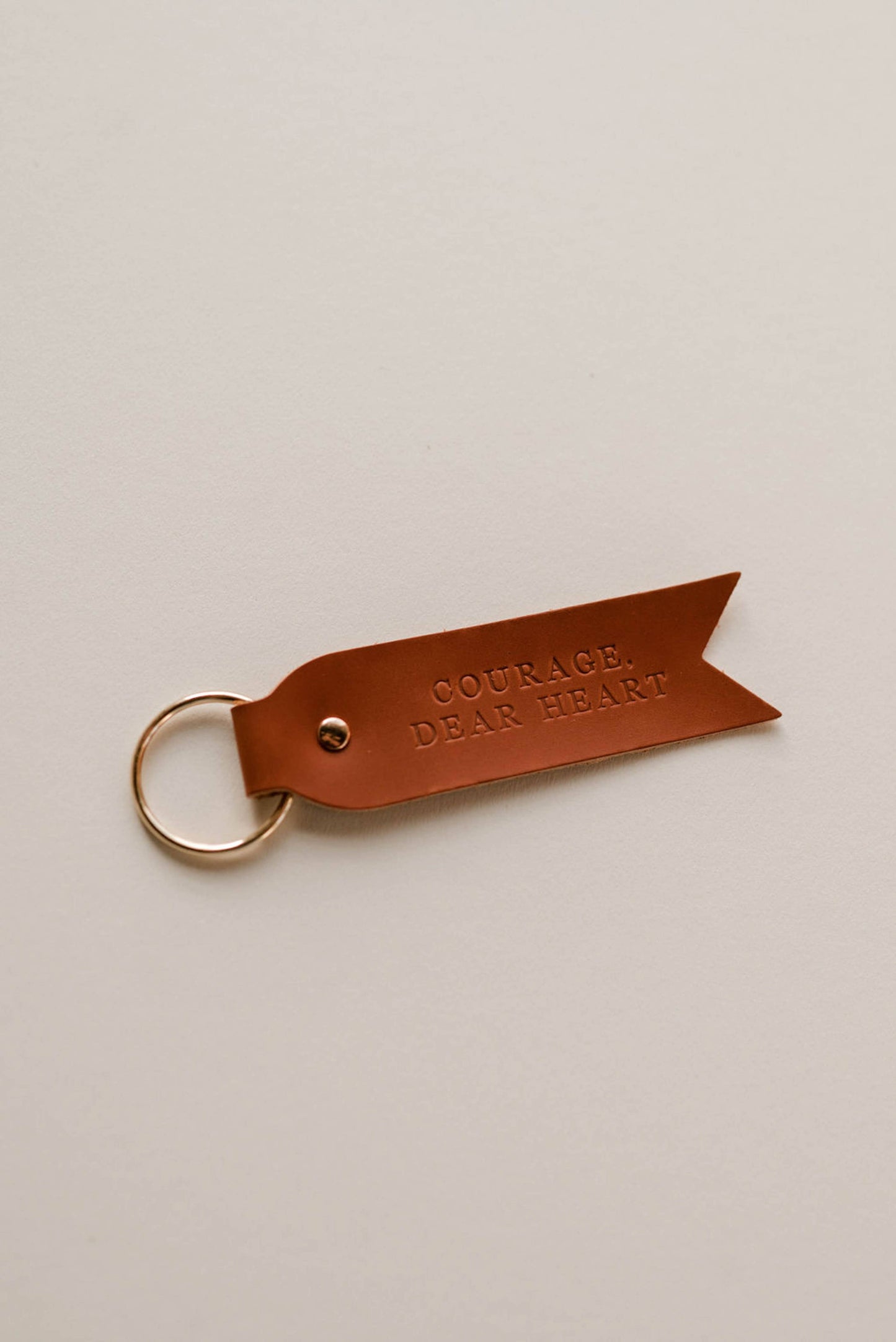 Courage Dear Heart Key Fob | Christian Keychain Gift