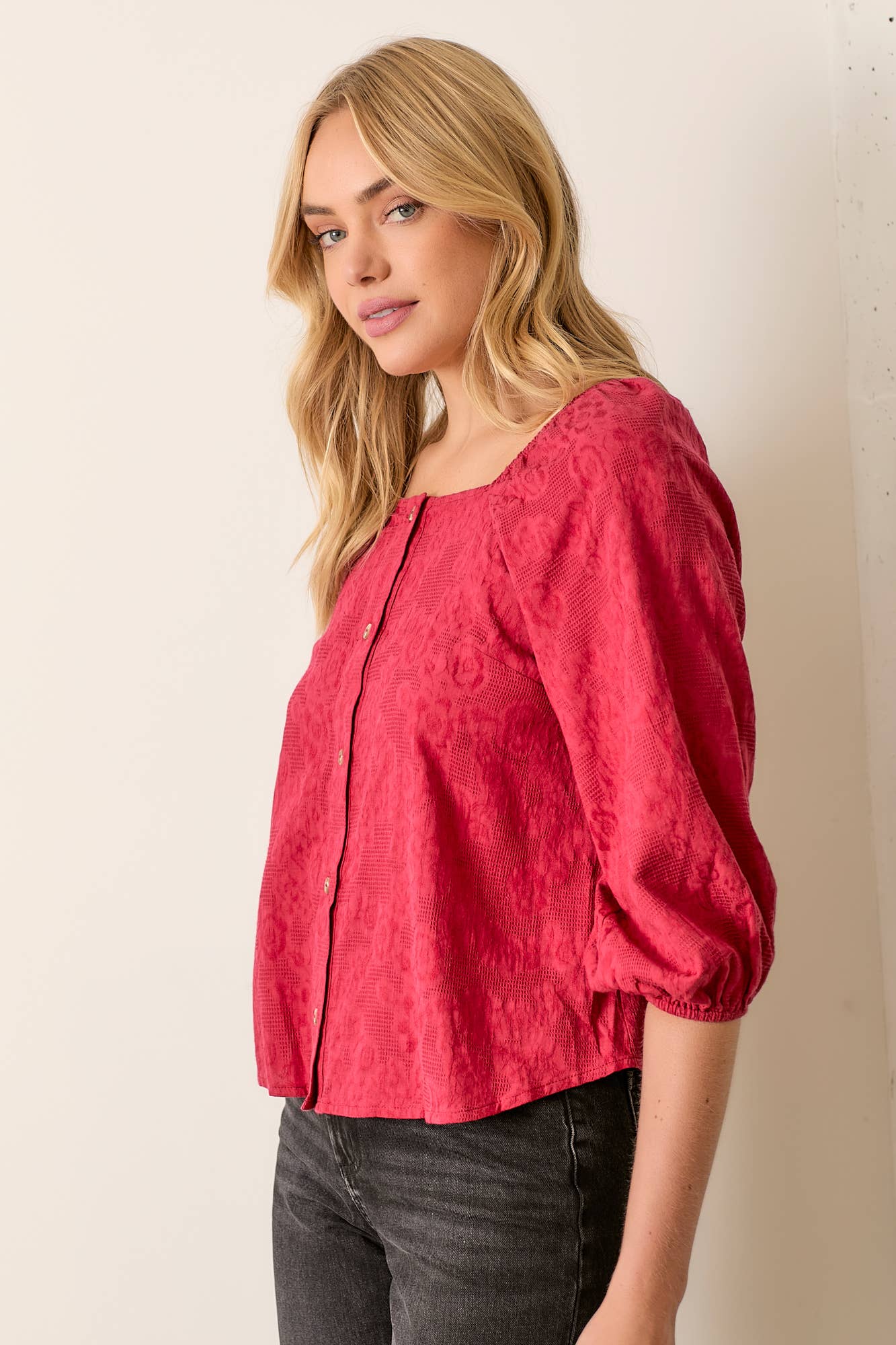 Penny Blouse | Crimson