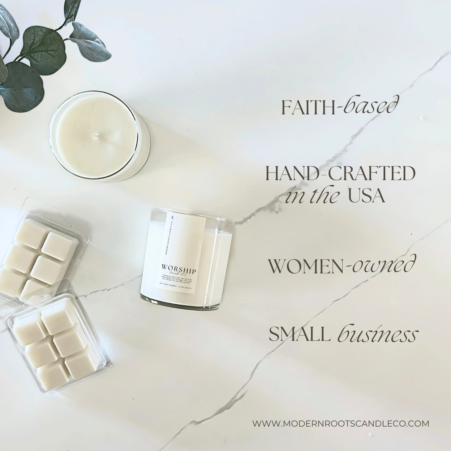 Worship | Gardenia & Tuberose | 9 oz. Clear Jar Soy Candle