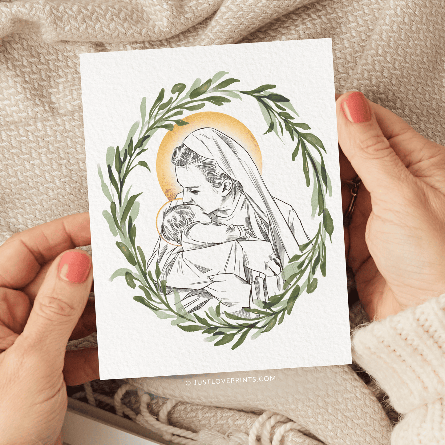 Mary Miscarriage Greeting Card