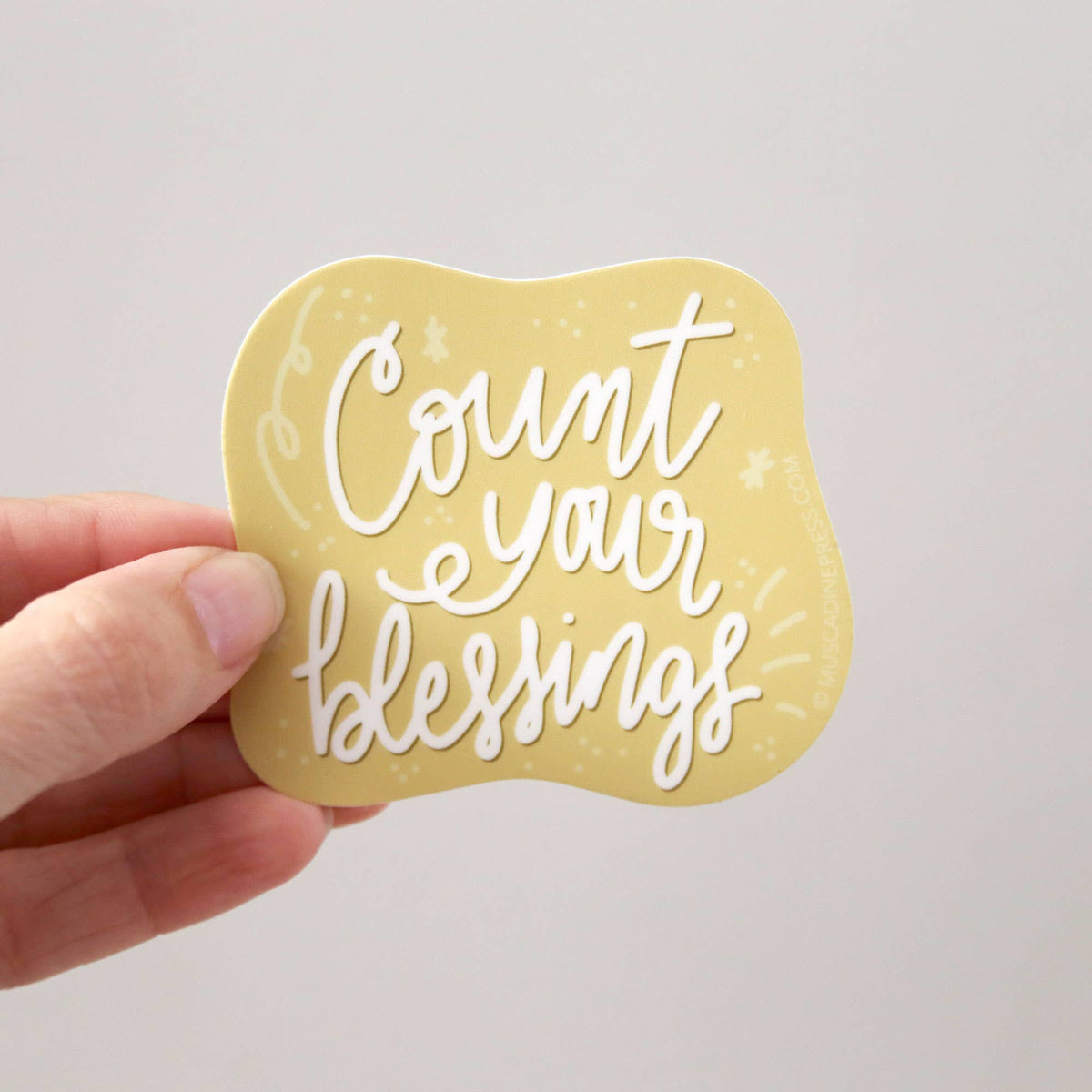 Vinyl Sticker, Count Your Blessings