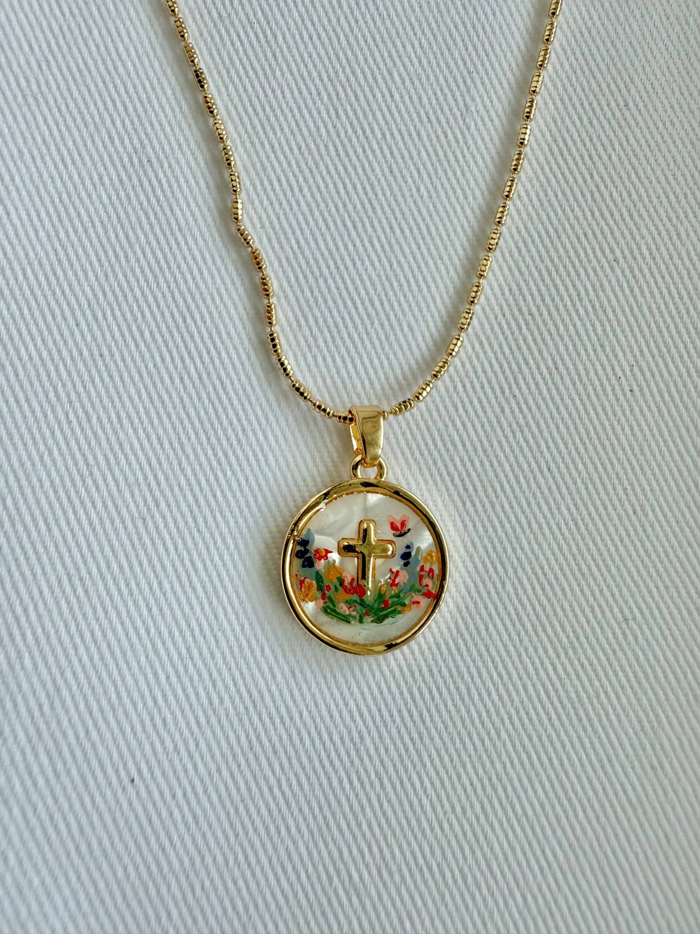 The Garden of the Cross Necklace