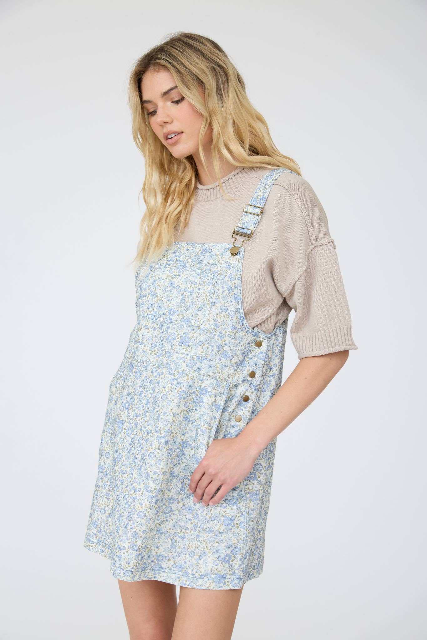 Natalie Floral Denim Dress