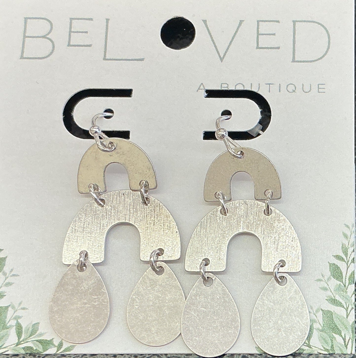Silver Tiered Dangle