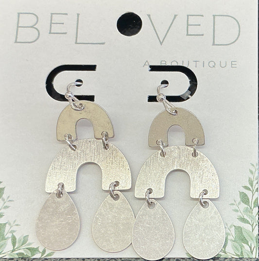 Silver Tiered Dangle