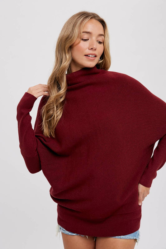 Dolman Sweater | Maroon