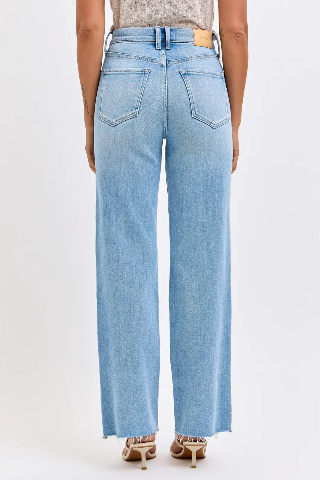 Super High Rise Dad Jean | Light Wash