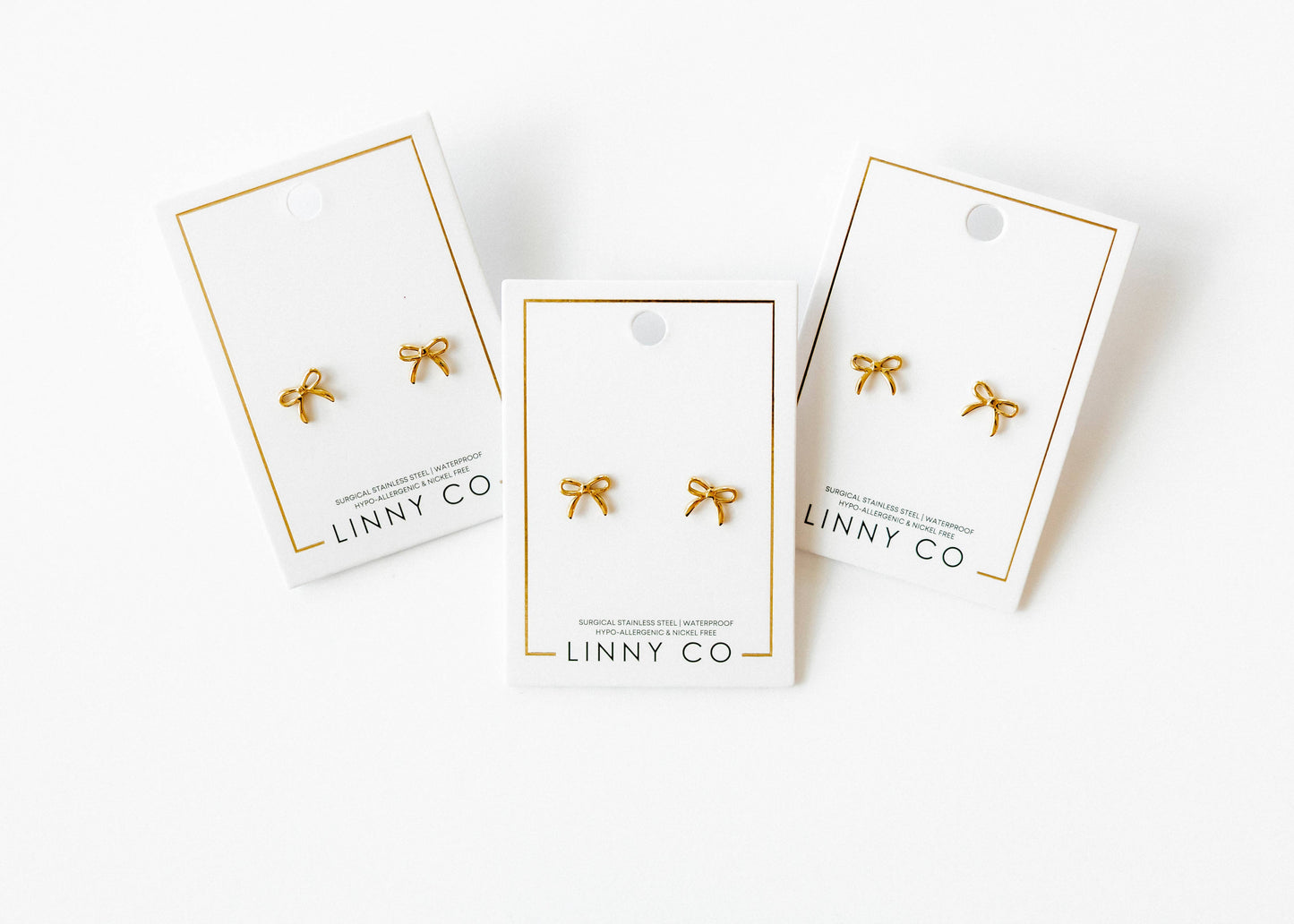 Screwback Stud Earrings - Sadie - Gold