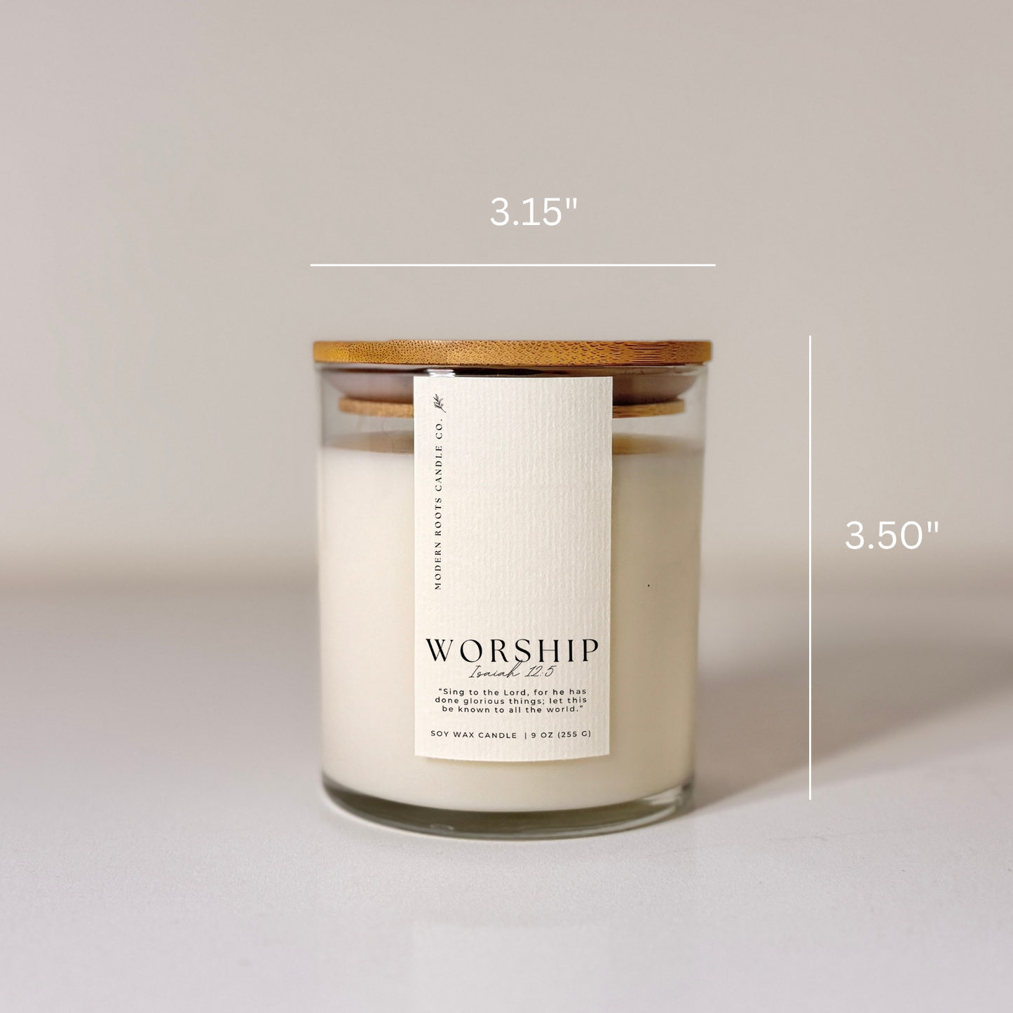 Worship | Gardenia & Tuberose | 9 oz. Clear Jar Soy Candle