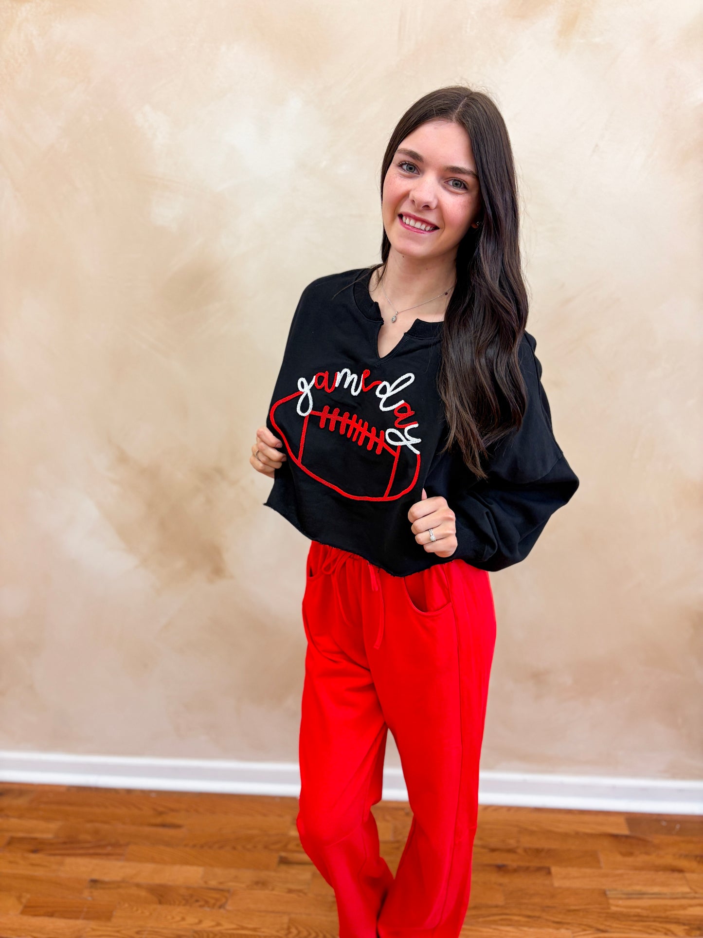 Gameday Crop Sweater
