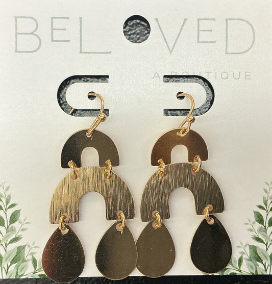 Gold Tiered Dangle