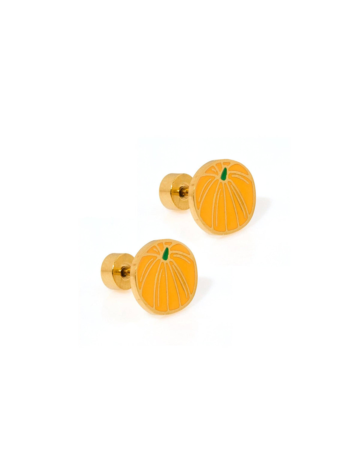 Screwback Stud Earrings - Knox Pumpkin