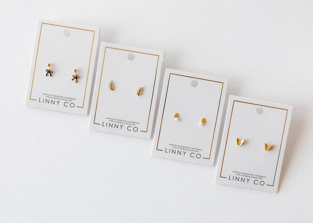 Screwback Stud Earrings - Sylvie