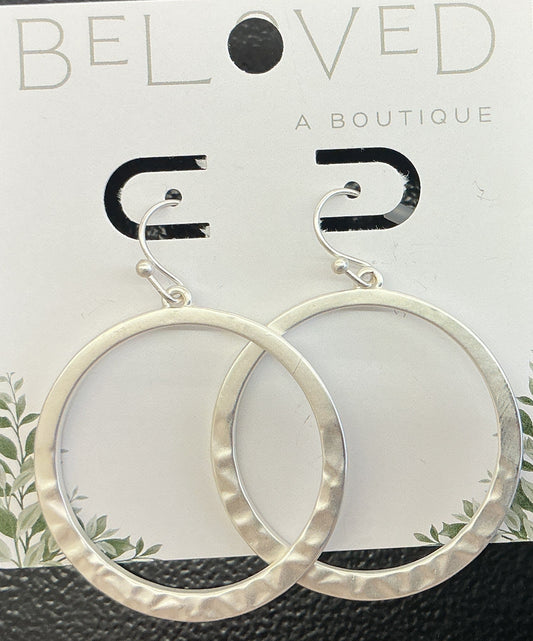 Silver Open Circle Dangle