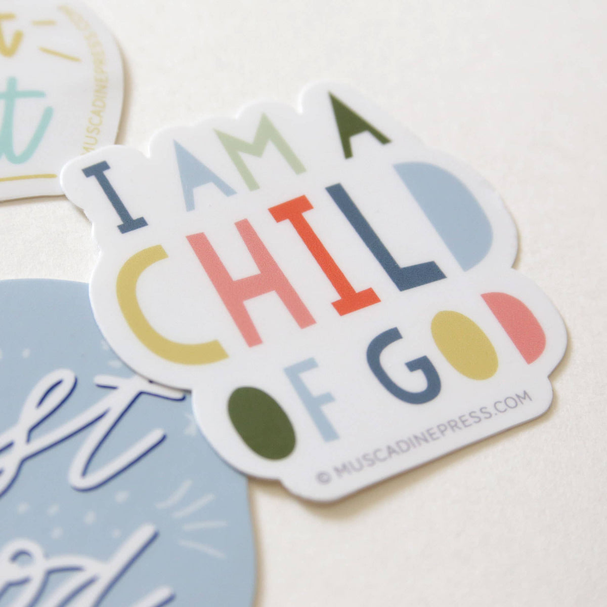 Vinyl Sticker, I Am a Child of God