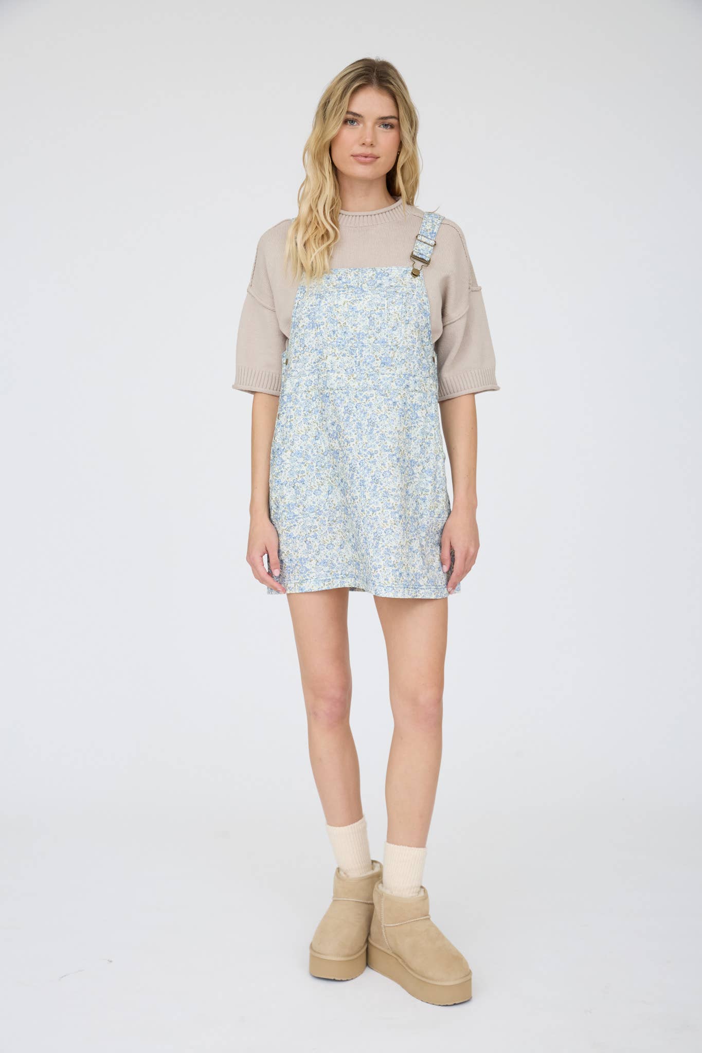 Natalie Floral Denim Dress